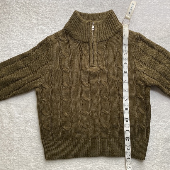 SHEIN Toddler Boys Quarter Zip Cable Knit Sweater (3Y) - Picture 6 of 9
